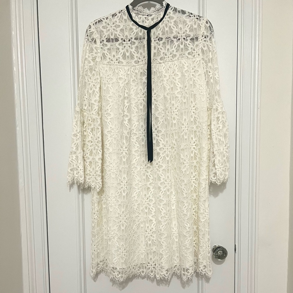 Temperley London Off White Lace Dress - Picture 2 of 15